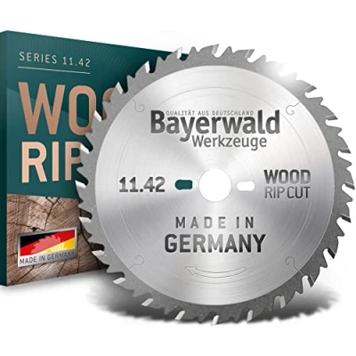 Image de Bayerwald Lame de scie circulaire en métal dur Ø 350 mm x 3,5 30 Denture alternée (32 dents) Découpe grossière et rapide bois chauffage matériaux trous combinés