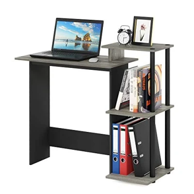 Image de Furinno Efficient Home Bureau pour D&#039;ordinateur Portable, Chêne Français/Noir