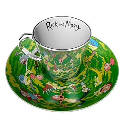 Image de Rick &amp; Morty Portal Ensemble Assiette et Miroir