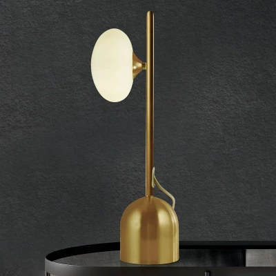Image de Searchlight Lampe à poser Pebble, laiton