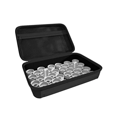 Image de Feldherr Half Size Caisse 50 Compatible avec 36 Pots de Peinture Citadel (12 ML / 18 ML), Couleur:Grey