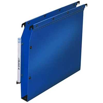 Image de Elba Ultimate PP Lot de 10 Dossiers Suspendus en Polypro Opaque pour Armoire Fond 30mm Bleu