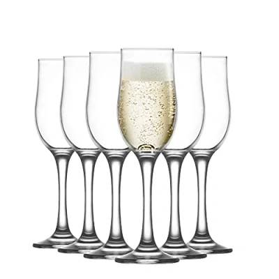 Image de Lav Verres à Champagne Nevakar Forme Tulipe 195 ML Lot de 12