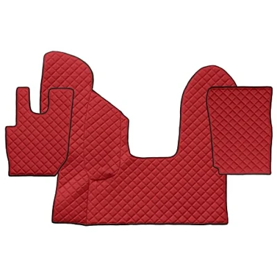 Image de F CORE Tapis de entierement Le Sol Camion compatibilité pour DAF CF 01.13 AUTOMAT Rouge