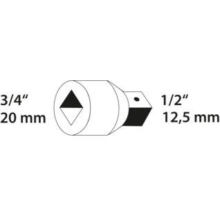 Image de Réducteur GEDORE 3/4&quot; à 1/2&quot; numéro d&#039;article 6278010
