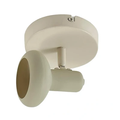 Image de Lindby spot pour plafond Huby, à 1 lampe, crème/vert clair, fer