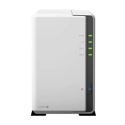 Image de Synology DS220j Station de Disque 2 Baies NAS Realtek RTD1296 512 Mo RAM 1 x RJ 45 GbE avec 4 to WD Red Plus HDD WD40EFZX 68AWUN0