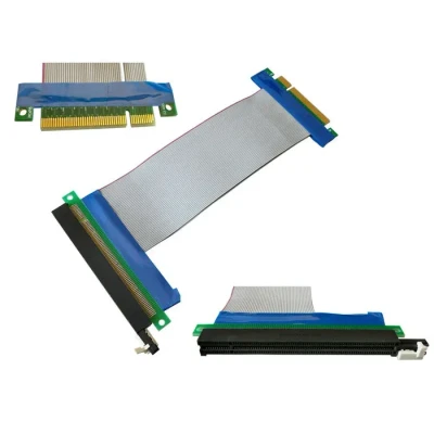 Image de KALEA INFORMATIQUE Nappe d&#039;extension Type Riser pour Port PCI Express x8 vers PCIe x16 Longueur 190mm