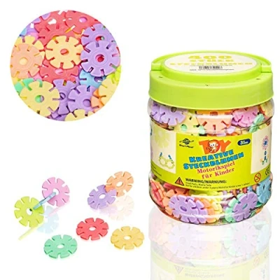 Image de Smart Planet Lot de 400 fleurs dans une boîte Flocons neige à planter 3,3 cm Pastel Jouet éducatif pour enfants partir 3 ans