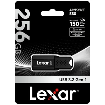 Image de LEXAR PENDRIVE USB 3.1 JUMPDRIVE S80 256G 150R 60W
