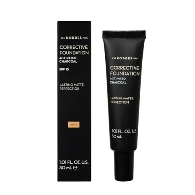 Image de Korres Charbon Actif Fond de Teint Correcteur ACF3 30 ml