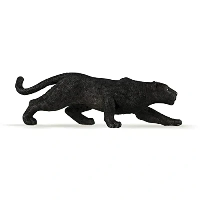 Image de Papo Figurine animal Panthère Noire, Agile Prédateur de la Savane, Jouet enfant dès 3 Ans Exploration Faune Sauvage et Sensibilisation à Nature