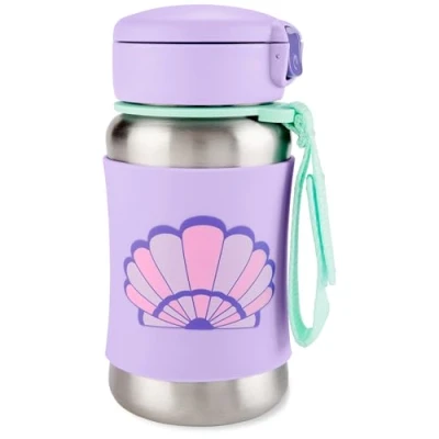 Image de Skip Hop Spark Style Bouteille avec paille en acier inoxydable Coquillage