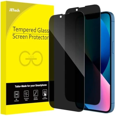 Image de Protection d&#039;Écran JETECH iPhone 13/13 Pro Anti Espion Verre Trempé Lot de 2