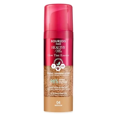 Image de Bourjois Healthy Mix Glow Tint Essence Hydratante pour Nivellement du teint, 04 Medium, 30 ml