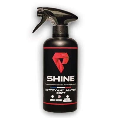 Image de SHINE Nettoyant Jantes Soft 750ml Douceur optimale pour Toutes Les Formule délicate Surfaces sensibles Nettoyage en Profondeur sans Risque Facile à Utiliser