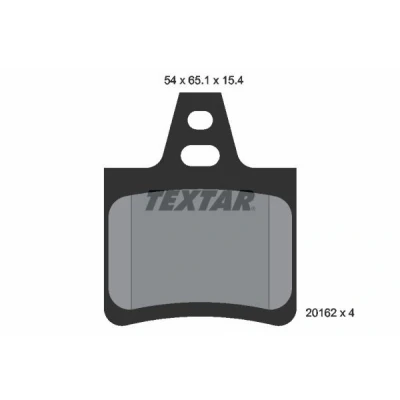 Image de TEXTAR 2016203 Jeu de plaquettes frein non préparé pour indicateur d&#039;usure CITROËN: Xantia 3/5 portes, 5 XM II portes