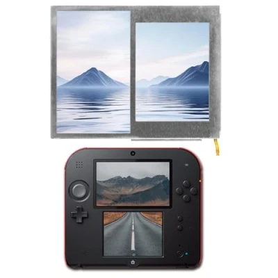 Image de 2DS LCD Écran Remplacement 2 DS Display avec Outils Réparation (Supérieur Écran, pas Tactile Écran)