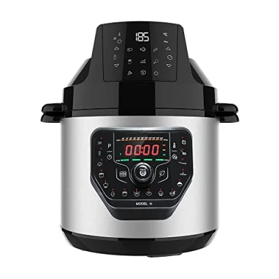 Image de Cecotec Pot programmable avec tête Friteuse d&#039;air GM H Fry. Robot de cuisine multifonction, 6 litres, couvercle Advance, 24h, température réglable, recette