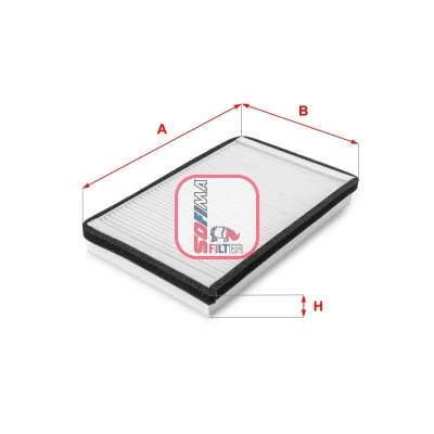 Image de Filtre, air de l&#039;habitacle SOFIMA S3033C