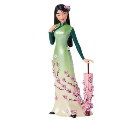 Image de Enesco Disney Showcase Figurine botanique Mulan appuyée sur Un Parapluie, 20 cm, Multicolore