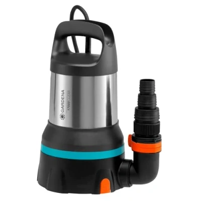 Image de Ppe d’évacsub pr eaux claires 17000 Aquasensor Gardena : Pompe d’évac tech débit max. 17 000 l/h, aspir plat 1 mm, système raccrapide, 750 W (09036 20)