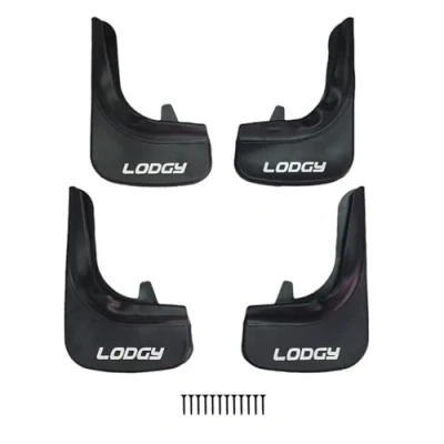 Image de acpar Compatible avec Dacia Lodgy (J92) 2012 2022 Jeu de Bavettes Garde boue Avant et Arrière Voiture 4 Pcs Noir