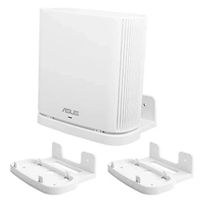 Image de BECEMURU Lot de 2 supports muraux en plastique ABS stabilité pour système WiFi 6 tri bandes ASUS ZenWiFi AC/AX (CT8/XT8) Blanc