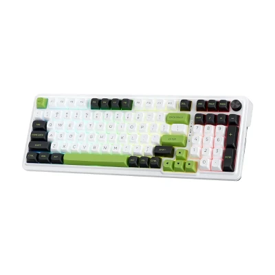 Image de Redragon K686 PRO 98 touches Clavier de jeu RVB sans fil Gasket 3 modes mécanique avec bouton commande dédié à échange chaud et atténuation du bruit 5 couches, interrupteur linéaire