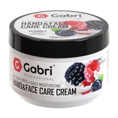 Image de Gabri Crème de soin des mains et du visage au yaourt mûre myrtille avec vitamine C 300 ml (yaourt mûre)