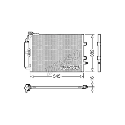 Image de DENSO DCN23040 Condenseur De Clim avec déshydrateur R 134a RENAULT: Clio 3, Modus / Grand Modus, III Grandtour