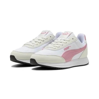 Image de PUMA Mixte R78 Lightwind Basket, Blanc Poised Pink Vapor Gray, 45 EU