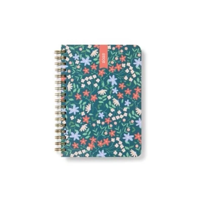 Image de Letts of London Spring Valley Agenda semainier 2025 Vert Format A6