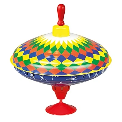Image de Lena bourdonnante Multicolor Ø 19 cm, Bascule Pompe Classique, tôle avec Motif, Pied, toupie Jouet pour Enfants dès 18 Mois, Multicolore, 52225