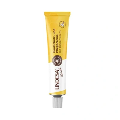 Image de Lindesa Lot de 3 tubes soin pour les mains à la cire d&#039;abeille Tube en polyéthylène 60 ml