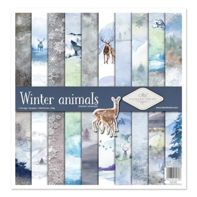 Image de ITD Collection Emballage Scrapbooking 12 x pouces, Papier Scrapbooking, Décor, Carton 310 320 mm (SLS 022 animaux hiver) HS code 48025890
