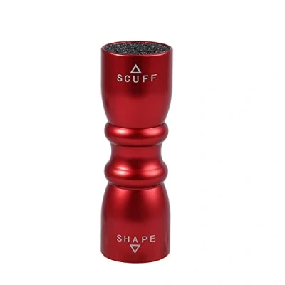 Image de Bohaner Outil de queue billard 3 en 1 Accessoire Shaper, Scuffer, aérateur snooker (rouge)