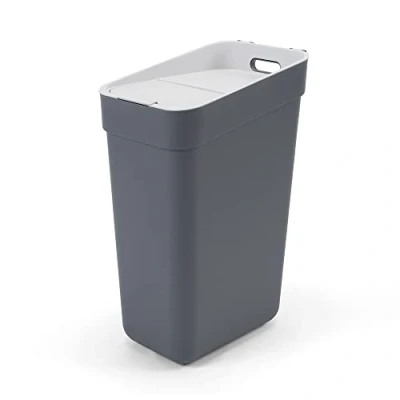 Image de CURVER Ready to Collect Poubelle de recyclage avec couvercle relevable Gris foncé 30 l