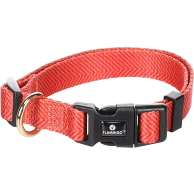 Image de Flamingo Collier Chien Noekie Orange S 30 45cm x 15mm Réglable en continu avec Boucle à clic