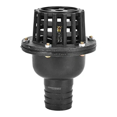 Image de Kuuleyn clapet de Pied Pompe à Eau, vanne Plate, Anti Retour Basse Pression Multifonction en PVC Noir pour Machine Fluide(2 Pouces)