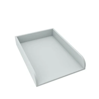 Image de regalik Plan à Langer Universal, Extension pour Commode de Largeur Variable, Amovible, avec Façades Arrondies, Cendre, Matériau ABS 2 mm, 72 cm x 54