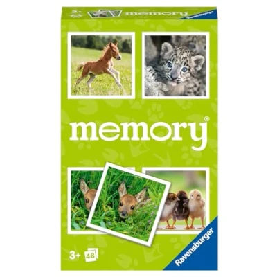 Image de Ravensburger 22458 Tierbaby Memory, Classique pour Les Fans d&#039;animaux, Jeu de mémoire 2 à 6 Joueurs partir 3 Ans, 2024