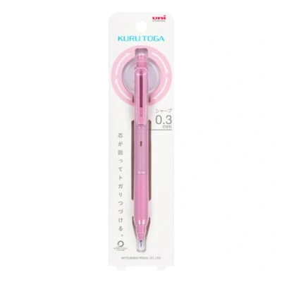 Image de uni Kuru Toga KS Mechanical Pencil 0,3 mm Coral Pink [M3 KS]