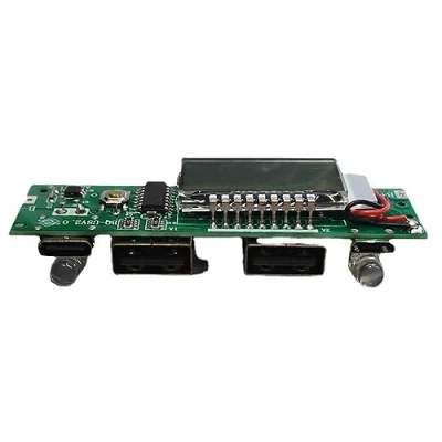 Image de Rheross Carte Mère LED Dual USB 5V 2.4A Circuit Board Micro/Type C Power Bank 18650 Module de Charge