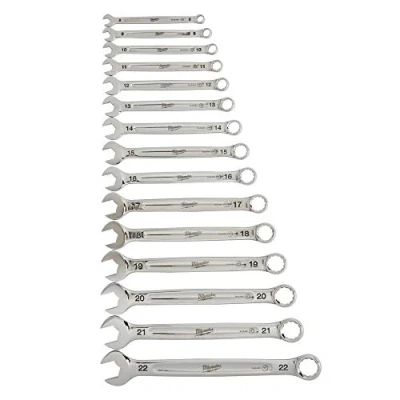 Image de MILWAUKEE 4932464994 Kit de clés polygonales et à fourches avec fonction crantage 15