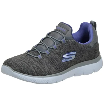 Image de Skechers Femme Summits Quick Getaway Baskets, Gris, 37.5 EU