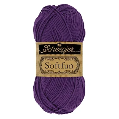 Image de Scheepjes Softfun 2515 Violet Profond Fil 10x50g