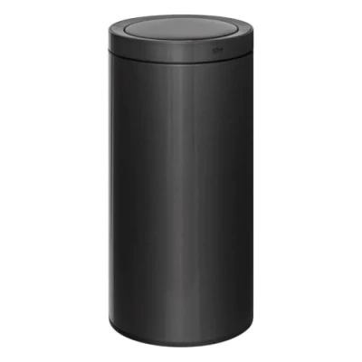 Image de 5five poubelle automatique delta en métal noir 40l