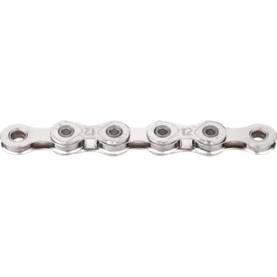 Image de Chaîne de vélo KMC X12 Silver, 1/2&quot; x 11/128&quot;, 126 maillons, 12 vitesses, revêtement en nickel, argent