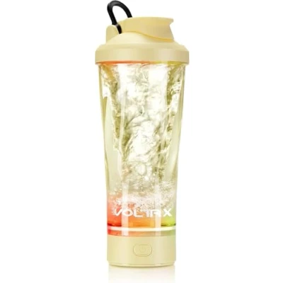 Image de VOLTRX électrique Protéine Shaker, portable Vortex mélangeur, shaker tasse rechargeable par USB pour boissons protéinées, fabriqué avec Tritan, sans BPA, 600 ml